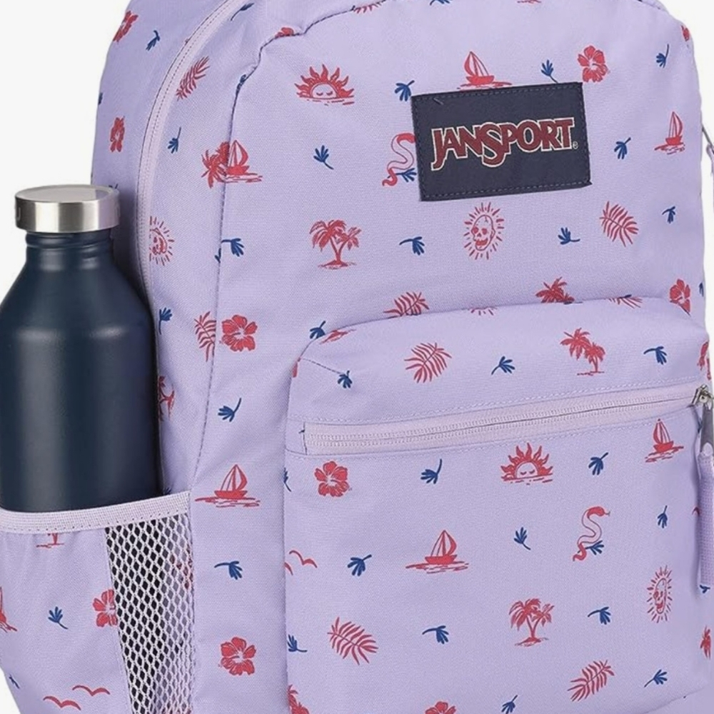 JanSport Cross Town Backpack Lagoon Luau NWT in Original Packaging - Picture 2 of 9